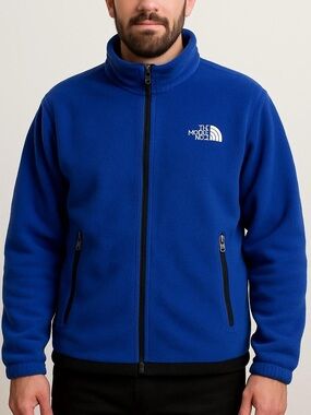 The North Face men’s Summit Series Blue Full-Zip Fleece Jacket size XL